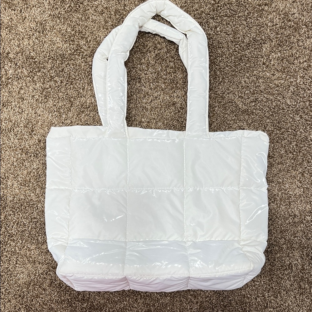 Forever 21 White Quilted Shoulder Bag